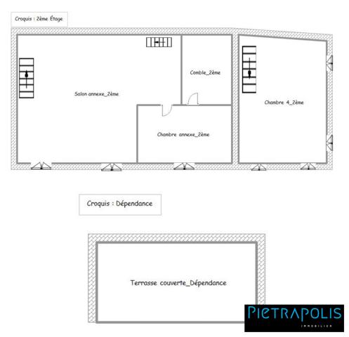 Maison de caractère de 278m2 m² , +500m2 de cours intérieure, 3 places de parkings au coeur du village de Vaure à Loudes.