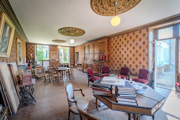 MAGNIFIQUE MAISON DE MAITRE AVEC DEPENDANCES EN GRANDE CHAMPAGNE SUR +/- 3 HA