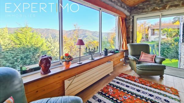 Saint-Jean-du-Gard (30270) Propriété comprenant deux maisons dont une avec piscine intérieure chauffée