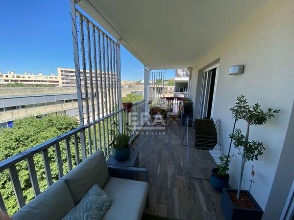 Appartement meublé à louer Marseille 10ème 3 pièces 57m2  Résidence sécurisée de 2019  Lumineux  Grande Terrasse 18m2 Parking privé
