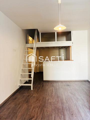 Studio mezzanine avec jardin privatif à deux pas du Champ-de-Mars