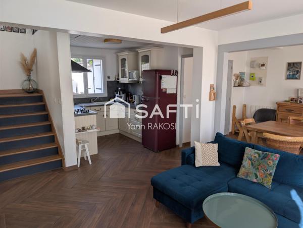 Maison 85 m², 3 chambres, jardin, véranda, dépendance