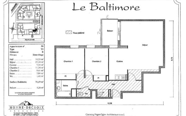 Appartement à vendre    3 pièces • 68,65 m2 Toulouse