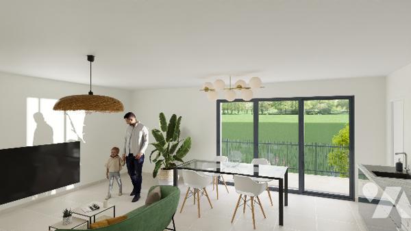 T3 neuf de 58,12m² avec terrasse SUD/OUEST de 8,28m² + parking à STELLA-PLAGE