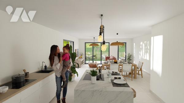 T3 neuf de 58,12m² avec terrasse SUD/OUEST de 8,28m² + parking à STELLA-PLAGE