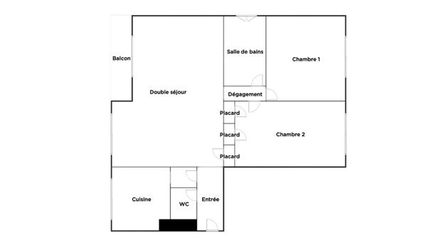 Appartement spacieux quartier Saint-James