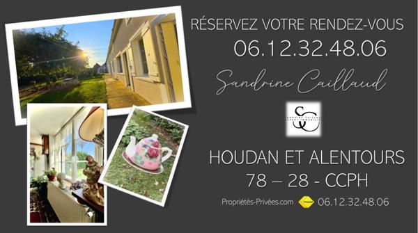 Maison ancienne à 8mn de HOUDAN - 3 chambres - bureau - combles aménageables - Grange - dépendance -  Terrain 1771m² - Prix 365700 Euros HAI