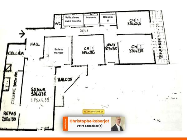 Joli 5 pièces de 106m2 habitables avec balcon, terrasse et garage sécurisé proche de tout !!