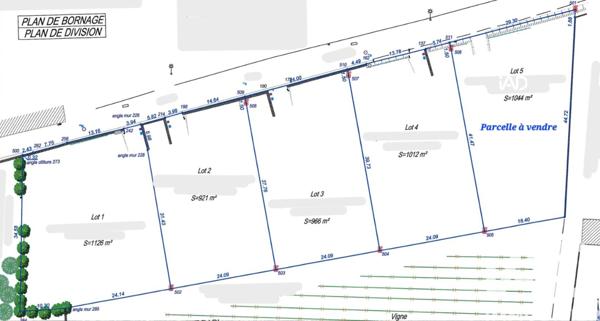 Terrain à vendre 1 044 m² Azille