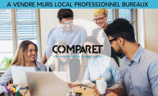 Local professionnel de 51 m² ? Bureaux avec mezzanine vitrée