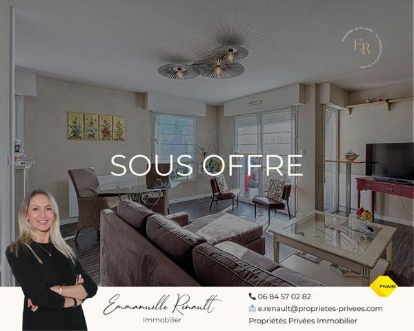 Appartement T4 de 81 m² avec 2 balcons et 2 parkings. Quartier GARE, Vannes