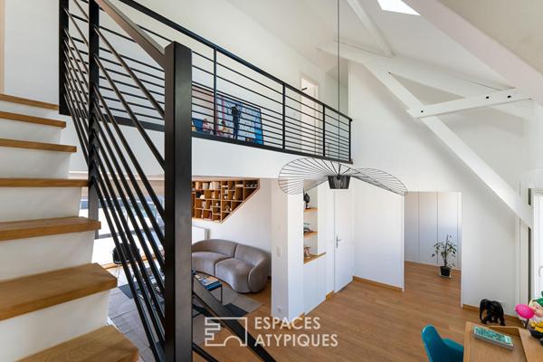 Entre ville et ciel ! L’horizon privé d’un duplex en dernier étage et sa terrasse monumentale à Enghien-les-Bains