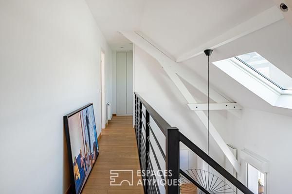 Entre ville et ciel ! L’horizon privé d’un duplex en dernier étage et sa terrasse monumentale à Enghien-les-Bains