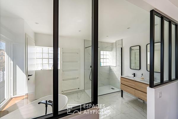 Entre ville et ciel ! L’horizon privé d’un duplex en dernier étage et sa terrasse monumentale à Enghien-les-Bains