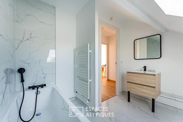 Entre ville et ciel ! L’horizon privé d’un duplex en dernier étage et sa terrasse monumentale à Enghien-les-Bains