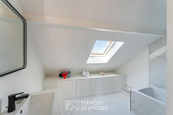 Entre ville et ciel ! L’horizon privé d’un duplex en dernier étage et sa terrasse monumentale à Enghien-les-Bains