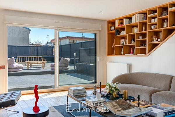 Entre ville et ciel ! L’horizon privé d’un duplex en dernier étage et sa terrasse monumentale à Enghien-les-Bains