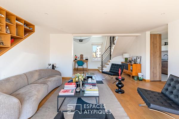 Entre ville et ciel ! L’horizon privé d’un duplex en dernier étage et sa terrasse monumentale à Enghien-les-Bains