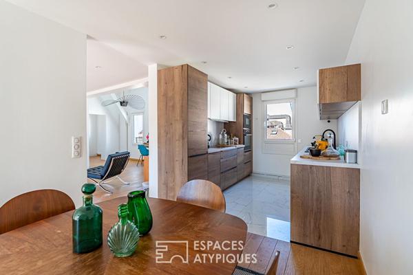 Entre ville et ciel ! L’horizon privé d’un duplex en dernier étage et sa terrasse monumentale à Enghien-les-Bains