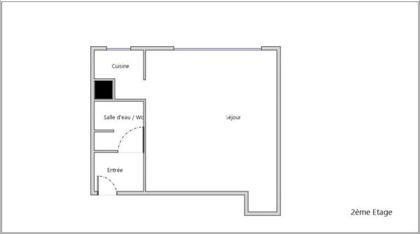 Appartement 1 pièce - 26 m² Exclusivité efficity