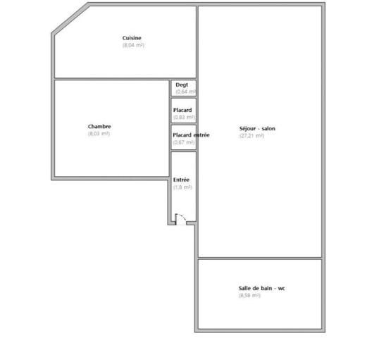 Appartement 3 pièces de 56 m² à Vigneux-sur-Seine (91270)