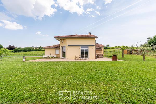 Villa avec vue panoramique et dépendance équestre
