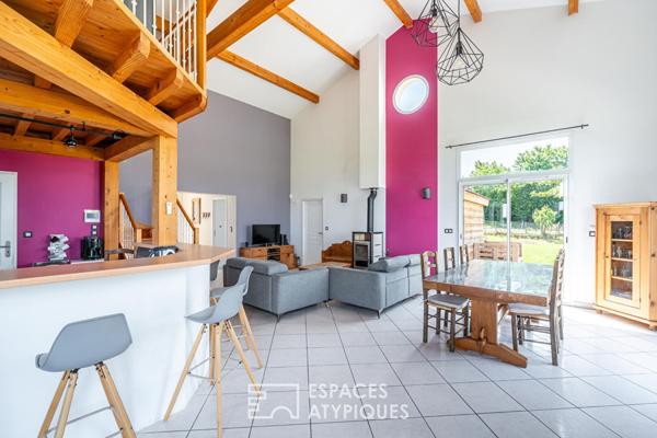 Villa avec vue panoramique et dépendance équestre