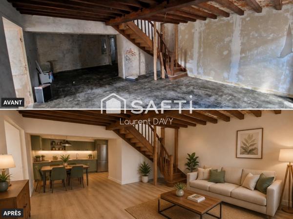 Maison à rénover - beau potentiel