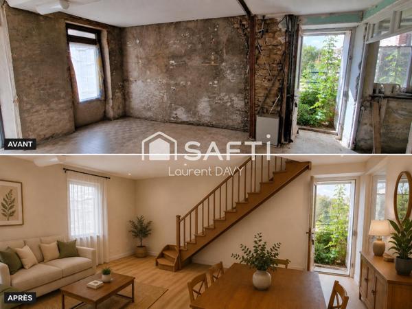 Maison à rénover - beau potentiel