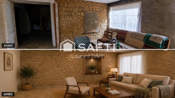 Maison à rénover - beau potentiel
