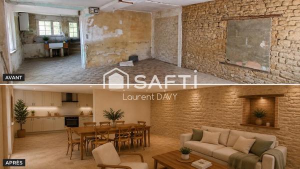 Maison à rénover - beau potentiel
