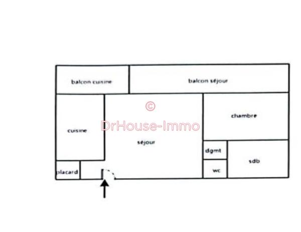 Appartement à vendre 2 pièces de 48 m²