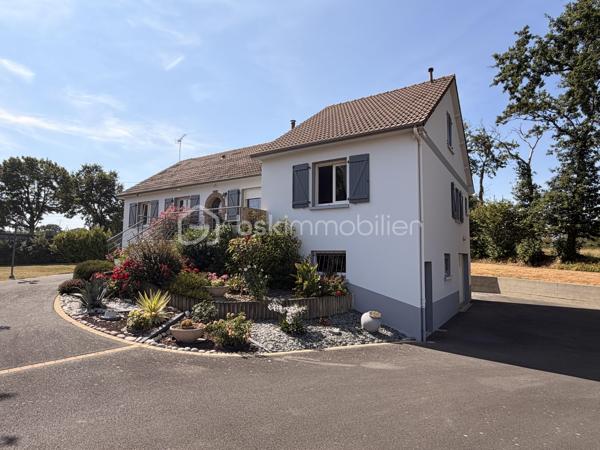Située à 4 kms du centre de St-Pierre-La-Cour, sur la commune de Launay-Villiers, cette maison sur sous-sol construite en 1975 n'aura pas de mal à séduire ses futurs acquéreurs avec son intérieur et extérieur dans un état irréprochable... Avec ses 136m2 habitables et autant en sous-sol, elle offre un très potentiel à ses futurs propriétaires.
Nous commencerons la visite par une entrée qui dessert sur votre gauche la cuisine aménagée et équipée de 10m2 et sur la droite le salon-séjour de 27m2. Nous poursuivrons par une partie de la partie nuit qui comprend une première chambre de 10m2 environ, une seconde de 12m2, un wc séparé, un bureau de 8m2 avec placard et une salle de bain de 5m2. Un agrandissement a été fait en 1984 permettant de proposer une suite parentale de 20m2 avec salle d'eau privative et une pièce de 16m2  avec accès direct à la terrasse pouvant servir de 4ème chambre ou comme aujourd'hui d'un bureau. 
Pratique, si vous avez une activité professionnelle, artisan ou autre, cette pièce est idéale pour recevoir des clients avec son accès privatif à la terrasse et à une partie du sous-sol si besoin selon l'activité exercée. 
Vous vouliez une 5ème chambre ? Pas de soucis, il suffira de prendre l'escalier pour y découvrir une chambre de 17m2 et un grenier pour stockage. 
Nous poursuivrons avec le sous-sol... comme je vous le disais au début, le sous-sol fait 130m2 environ. Vous y trouverez une arrière-cuisine de 10m2, un espace garage de 40m2, une cave, un atelier de 22m2, un cellier de 13m2 et belle surprise un atelier de 47m2 avec un vestiaire pour les salariés si besoin avec entrée privative  (ancienne activité artisanale). 
De beaux espaces à utiliser selon vos besoins !
Toutes les menuiseries sont en double vitrage avec volet roulant électrique. Le ravalement de la maison a été refait il y a 3 ans. Le mode de chauffage est électrique et poêle à bois. La toiture est en tuiles. 
Coté extérieur, tout comme l'intérieur, tout est très bien entretenu ! La parcelle fait 1200m2 environ et est entièrement close par un portail électrique avec visiophone. 
La cour est enrobé,  elle est joliment arboré, un coin potager a été aménagé. Assainissement individuel. 
La maison se situe aussi à une douzaine de minutes de Vitré et à 4 minutes du Bourgneuf-La-Forêt. 
Alors un intérêt pour cette belle maison sur sous-sol ?  Appelez-moi pour plus de renseignements et peut-être fixer une visite !