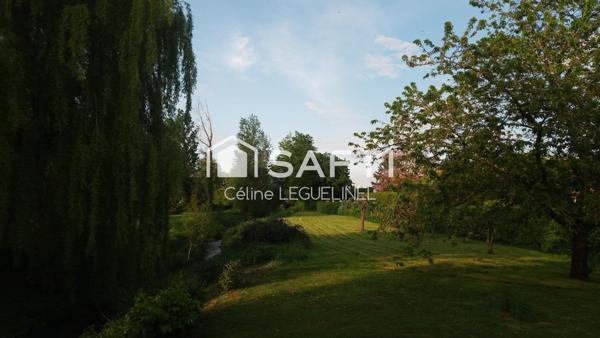 Terrain de charme avec rivière aux portes de Houdan