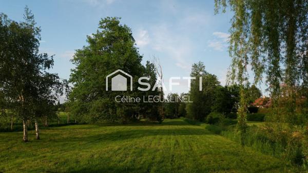 Terrain de charme avec rivière aux portes de Houdan