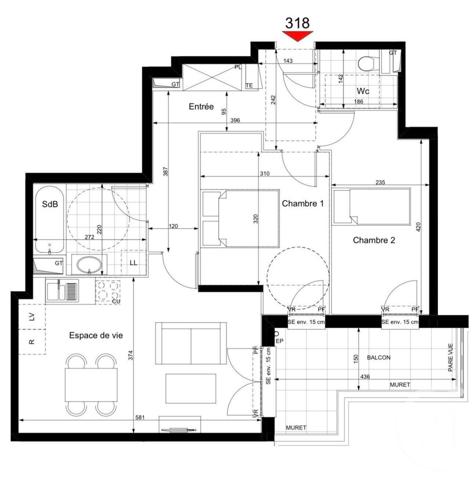 Appartement à vendre  3 pièces - 63 m2 CHAMPIGNY SUR MARNE - 94