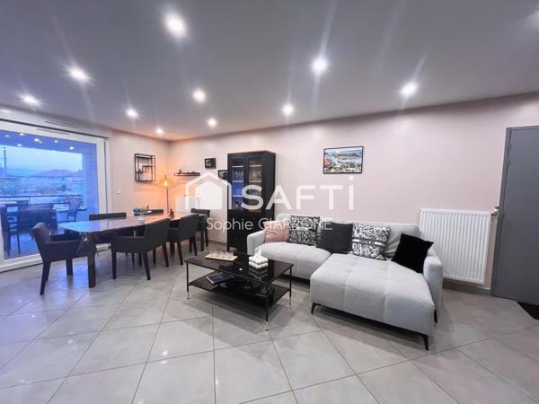 Coup de cœur assuré pour cet appartement T3 de 70 m² entièrement rénové, avec terrasse de 18 m², parking et box sécurisé
