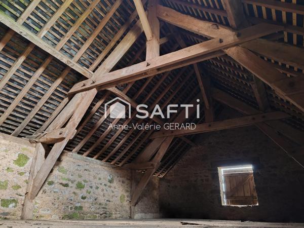 Ancienne fermette à rénover avec dépendances+puits