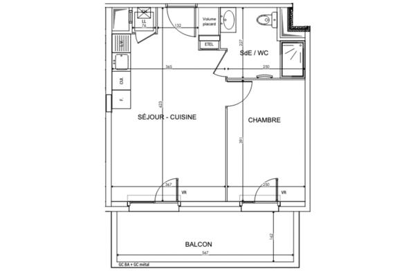 Appartement à vendre 2 pièces 36 m² Vichy