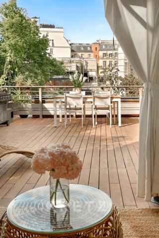 Parc Monceau, le charme haussmannien avec terrasse
