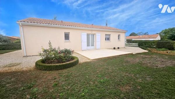A vendre à CHAUNAY (86510), Un pavillon de plain-pied de 85m² au sein d'un terrain clos de 985m²