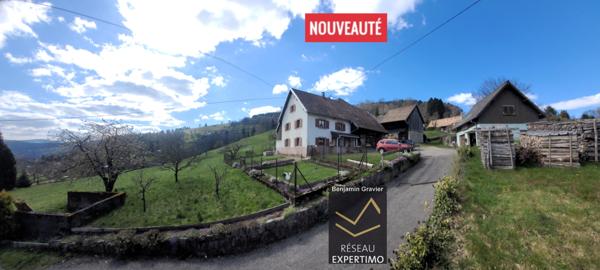 Soultzeren (68140) Exceptionnel : Maison + granges + garage + atelier sur 56,71 de terrain