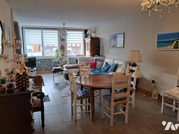 BOULOGNE SUR MER A VENDRE APPARTEMENT AVEC PARKING CAVE ET JARDIN