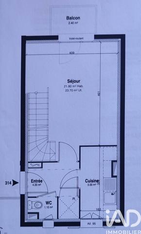 Appartement à vendre 3 pièces 55 m² Faremoutiers
