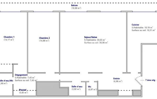 Vente Appartement P4 Paris 13ème   