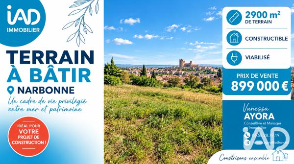 Terrain à vendre 2 900 m² Narbonne