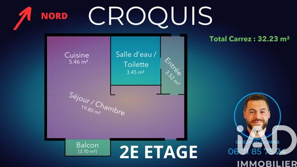 Appartement à vendre 1 pièce 32 m² Saint-Jean-de-Luz