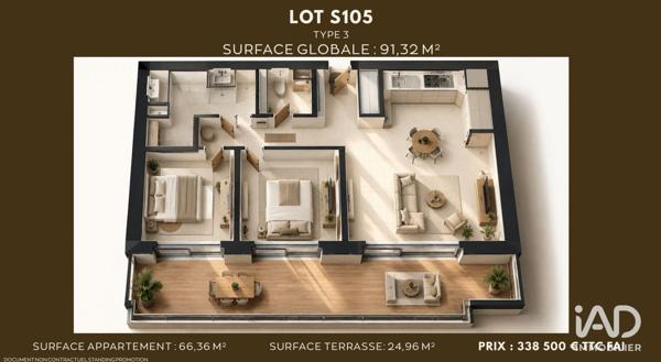 Appartement (neuf) à vendre 6 pièces 66 m² Saumur