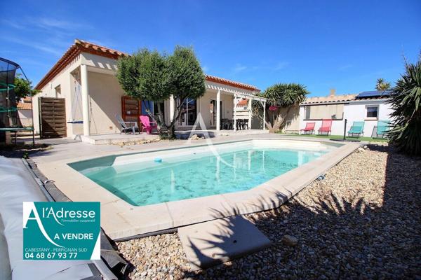LE SOLER / Villa 4 faces plain-pied avec 4 chambres, garage et piscine