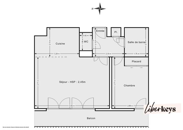 Appartement 47m2 T2 - Quartier Gare St-Jean